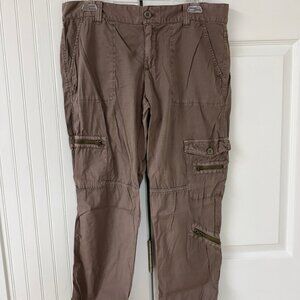 J Crew Brown Cotton Cargo Pants - City Fit - Size 8